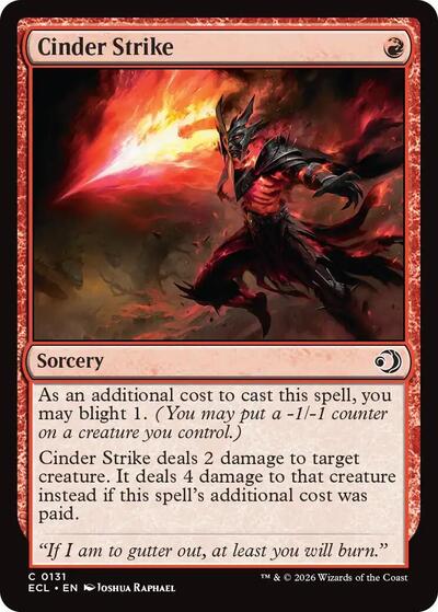 Cinder Strike (Lorwyn Eclipsed) Near Mint - Nick Nack's Full Frontal Attack