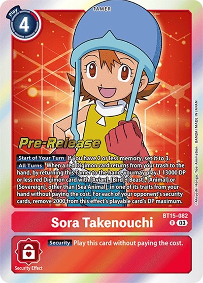 Sora Takenouchi (Exceed Apocalypse Pre-Release Cards) Near Mint Foil