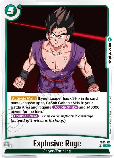 Explosive Rage (Wish For Shenron) Near Mint Holofoil - Nick Nack's Full Frontal Attack