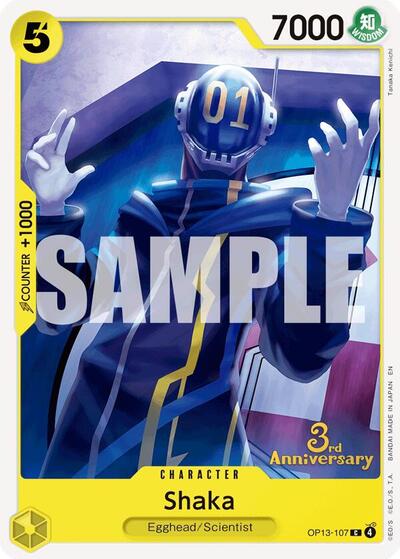 Shaka (Carrying On His Will: 3rd Anniversary Tournament Cards) Near Mint - Nick Nack's Full Frontal Attack