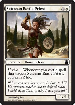 Setessan Battle Priest (Theros) Near Mint - Nick Nack's Full Frontal Attack