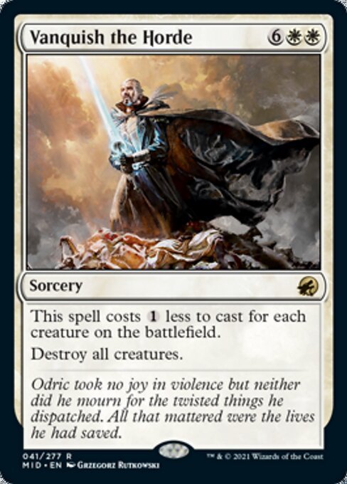 Vanquish the Horde (Innistrad: Midnight Hunt) Near Mint Foil - Nick Nack's Full Frontal Attack