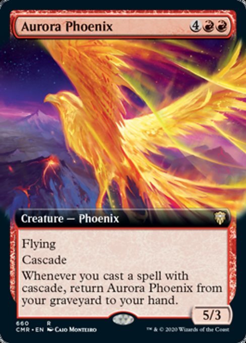 Aurora Phoenix (Extended Art) (Commander Legends) Near Mint Foil - Nick Nack's Full Frontal Attack