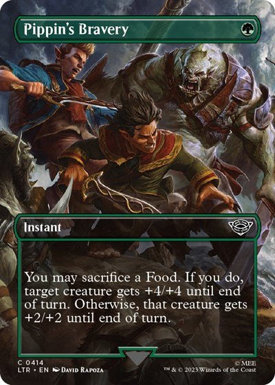 Pippin's Bravery (Borderless) (Universes Beyond: The Lord of the Rings: Tales of Middle - earth) Near Mint - Nick Nack's Full Frontal Attack