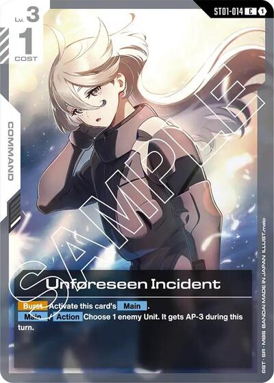 Unforeseen Incident (Starter Deck 01: Heroic Beginnings) Near Mint