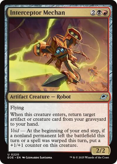 Interceptor Mechan (Edge of Eternities) Near Mint Foil - Nick Nack's Full Frontal Attack