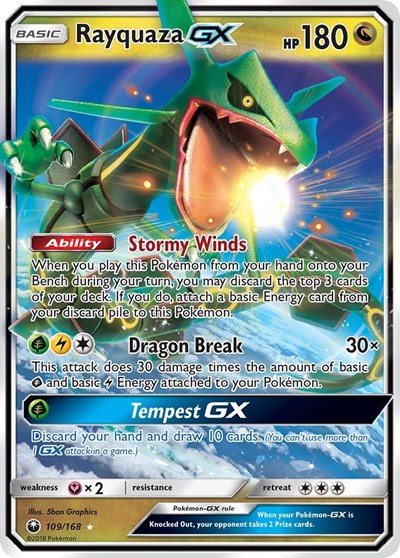Rayquaza GX (SM - Celestial Storm) Near Mint Holofoil