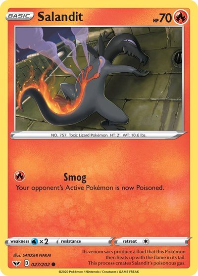 Salandit (SWSH01: Sword & Shield Base Set) Near Mint - Nick Nack's Full Frontal Attack