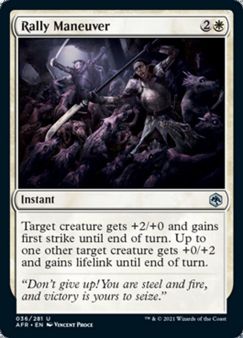 Rally Maneuver (Adventures in the Forgotten Realms) Near Mint - Nick Nack's Full Frontal Attack