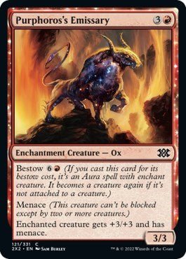 Purphoros's Emissary (Double Masters 2022) Near Mint Foil - Nick Nack's Full Frontal Attack