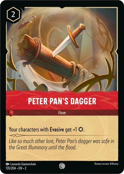 Peter Pan's Dagger (Rise of the Floodborn) Near Mint - Nick Nack's Full Frontal Attack