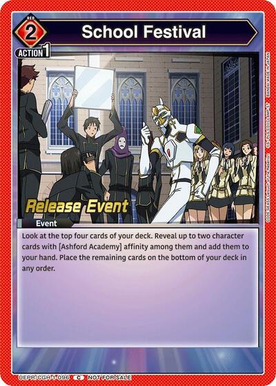 School Festival (Code Geass: Lelouch of the Rebellion Release Event Cards) Near Mint
