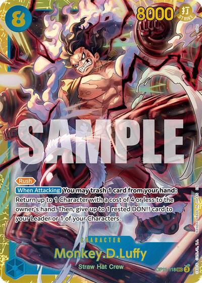 Monkey.D.Luffy (118) (A Fist of Divine Speed) Near Mint Foil