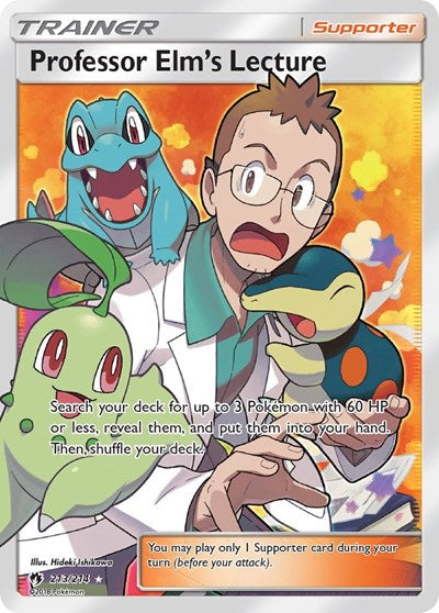 Professor Elm's Lecture (Full Art) (SM - Lost Thunder) Near Mint Holofoil