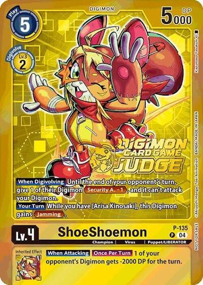 ShoeShoemon (Judge Pack 2025 Wave 1) (Digimon Promotion Cards) Near Mint Foil