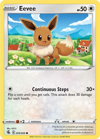 Eevee (205/264) [Espada y escudo: Golpe de fusión] 