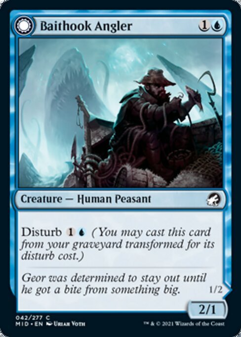 Baithook Angler / Hook - Haunt Drifter (Innistrad: Midnight Hunt) Near Mint - Nick Nack's Full Frontal Attack