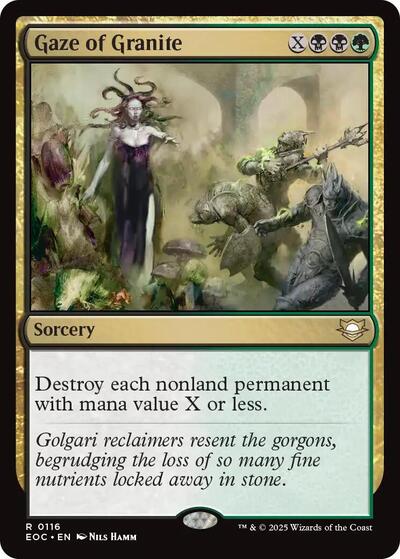 Gaze of Granite (Commander: Edge of Eternities) Near Mint - Nick Nack's Full Frontal Attack