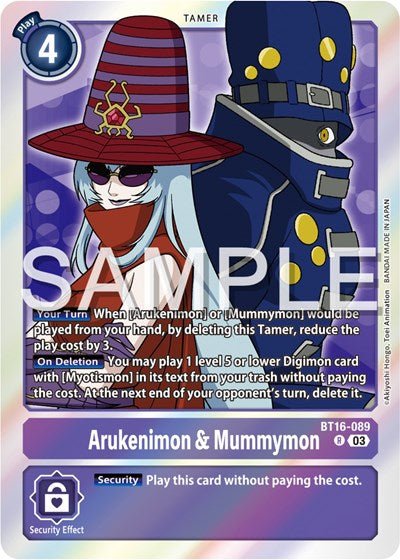 Arukenimon and Mummymon (Beginning Observer) Near Mint Foil - Nick Nack's Full Frontal Attack