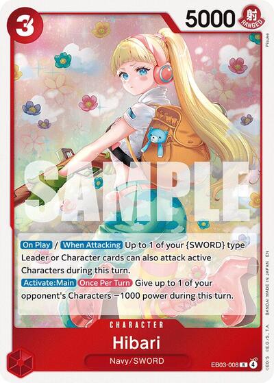 Hibari (Extra Booster: One Piece Heroines Edition) Near Mint Foil - Nick Nack's Full Frontal Attack