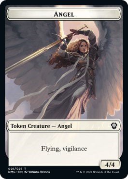 Angel Token (Dominaria United) Near Mint - Nick Nack's Full Frontal Attack