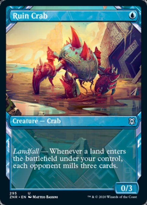 Ruin Crab (Showcase) (Zendikar Rising) Near Mint - Nick Nack's Full Frontal Attack
