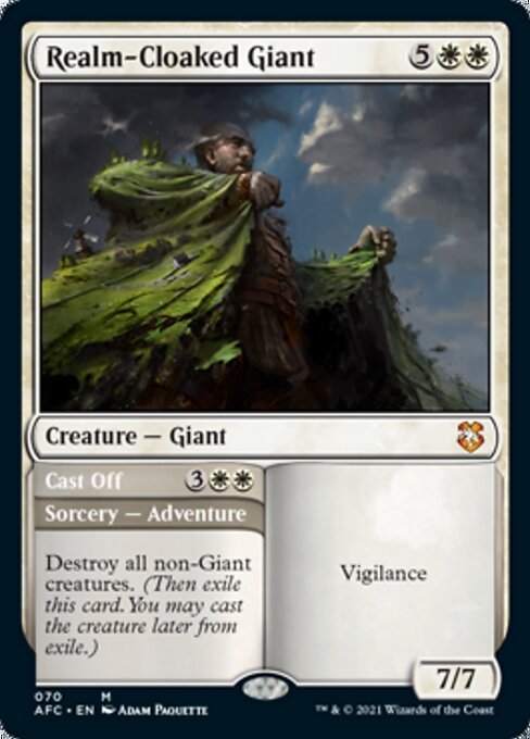Realm - Cloaked Giant / Cast Off (Commander 2021 Forgotten Realms) Near Mint - Nick Nack's Full Frontal Attack