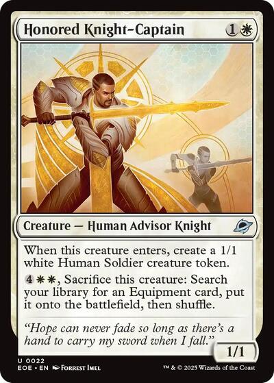 Honored Knight - Captain (Edge of Eternities) Near Mint Foil - Nick Nack's Full Frontal Attack