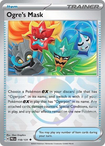 Ogre's Mask (Poke Ball Pattern) (SV: Prismatic Evolutions) Near Mint Holofoil - Nick Nack's Full Frontal Attack
