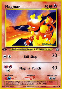 Magmar (Neo Genesis) Light Play 1st Edition
