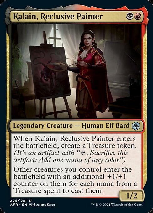 Kalain, Reclusive Painter (Adventures in the Forgotten Realms) Near Mint - Nick Nack's Full Frontal Attack