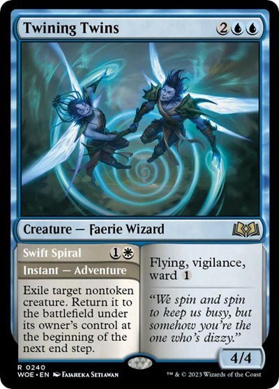 Twining Twins (Wilds of Eldraine) Near Mint Foil - Nick Nack's Full Frontal Attack