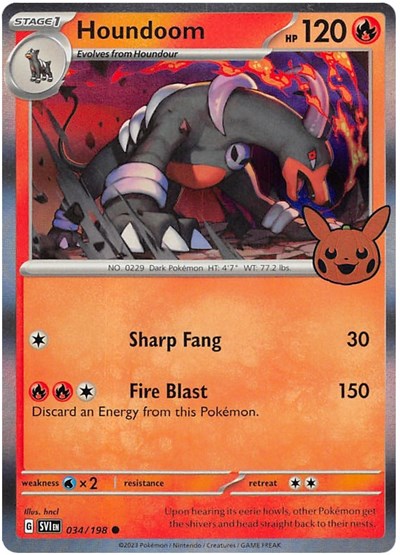 Houndoom (Trick or Trade BOOster Bundle 2023) Near Mint Holofoil