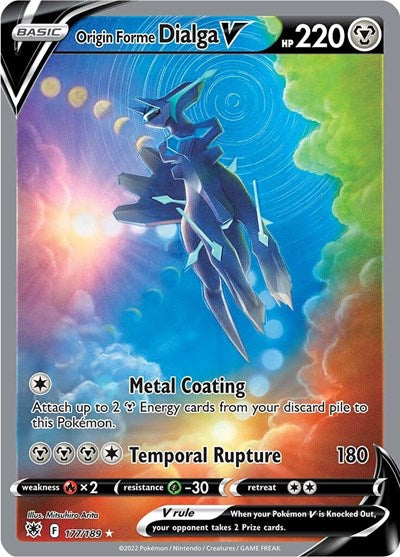 Origin Forme Dialga V (Alternate Full Art) (SWSH10: Astral Radiance) Near Mint Holofoil