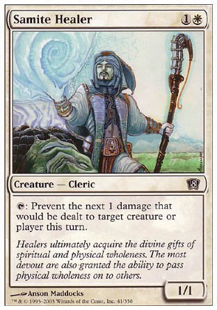 Samite Healer (8th Edition) Near Mint - Nick Nack's Full Frontal Attack