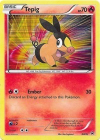 Tepig (BW02) (Black and White Promos) Light Play Holofoil