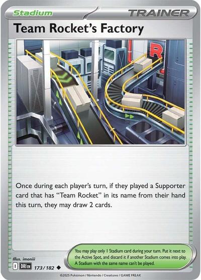 Team Rocket's Factory (SV10: Destined Rivals) Near Mint Reverse Holofoil - Nick Nack's Full Frontal Attack