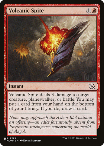 Volcanic Spite [The List]