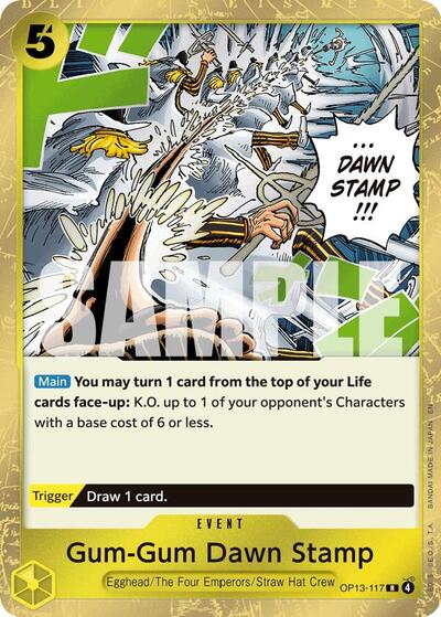 Gum - Gum Dawn Stamp (Carrying On His Will) Near Mint Foil - Nick Nack's Full Frontal Attack