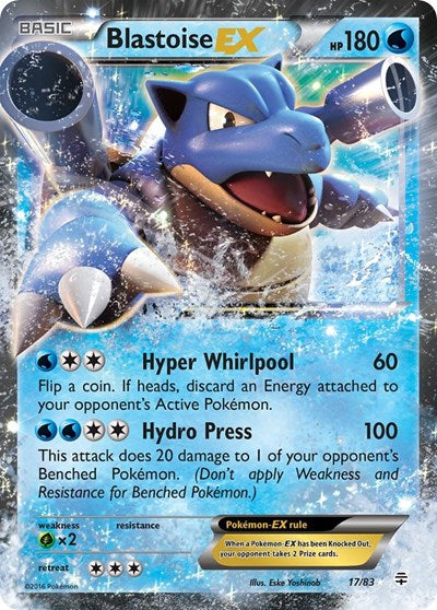Blastoise EX (Generations) Near Mint Holofoil