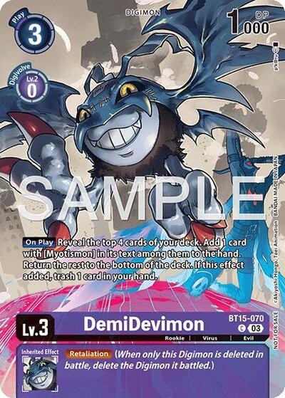 DemiDevimon (Sinister Order Legend Pack) (Exceed Apocalypse) Near Mint Foil - Nick Nack's Full Frontal Attack
