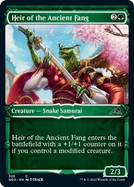Heir of the Ancient Fang (Showcase) (Kamigawa: Neon Dynasty) Near Mint - Nick Nack's Full Frontal Attack