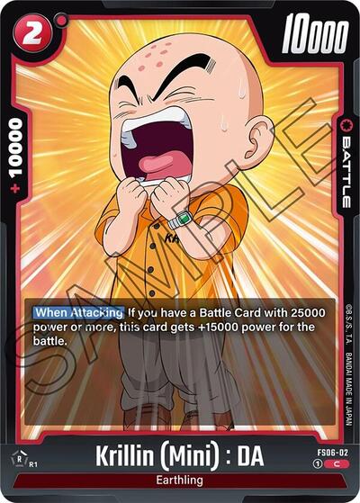 Krillin (Mini) : DA (Starter Deck 6: Son Goku (Mini)) Near Mint - Nick Nack's Full Frontal Attack