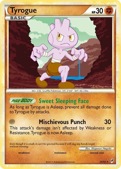 Tyrogue (Call of Legends) Damaged / Poor