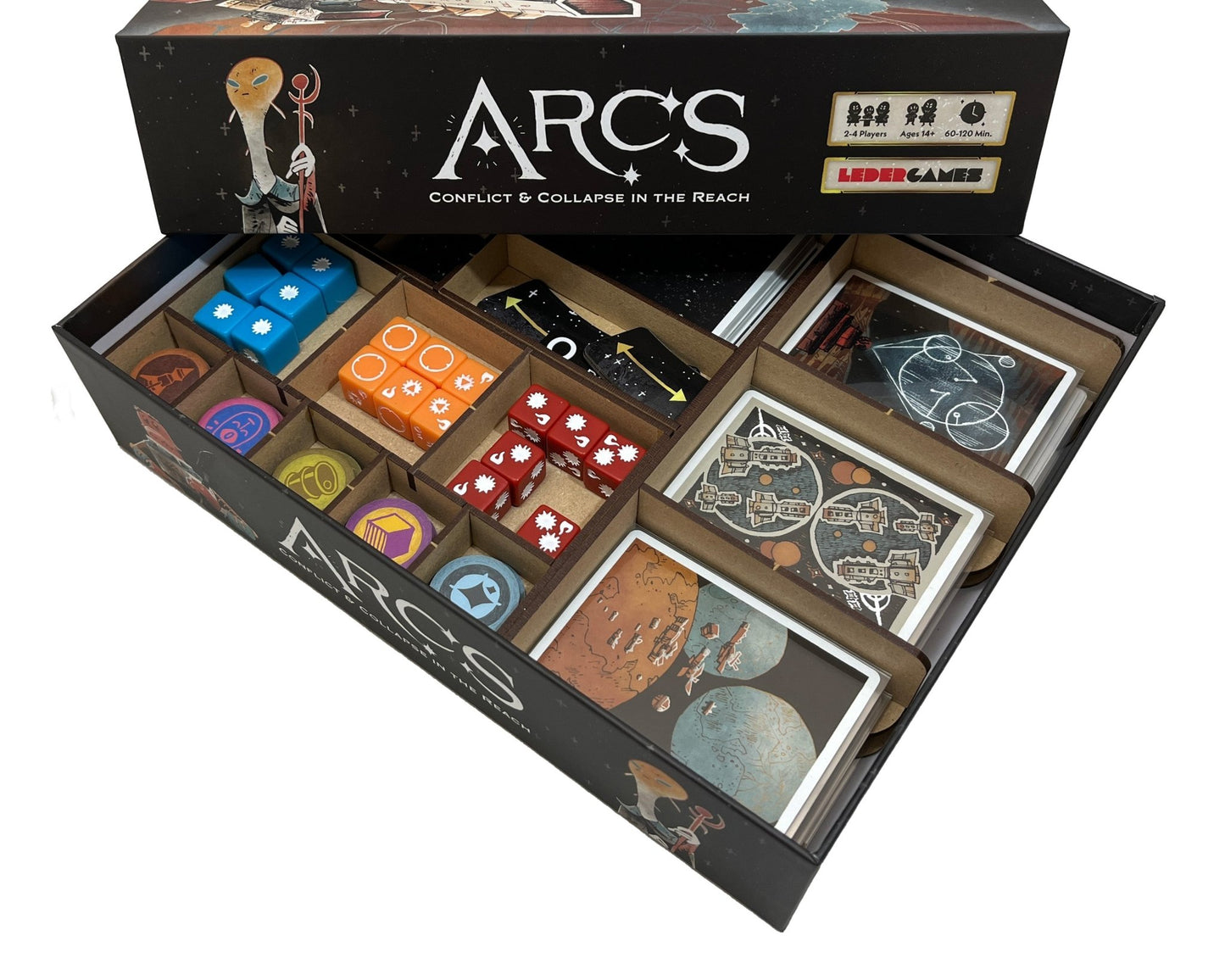 Arcs Board Game Organizer Insert - Nick Nack's Full Frontal Attack