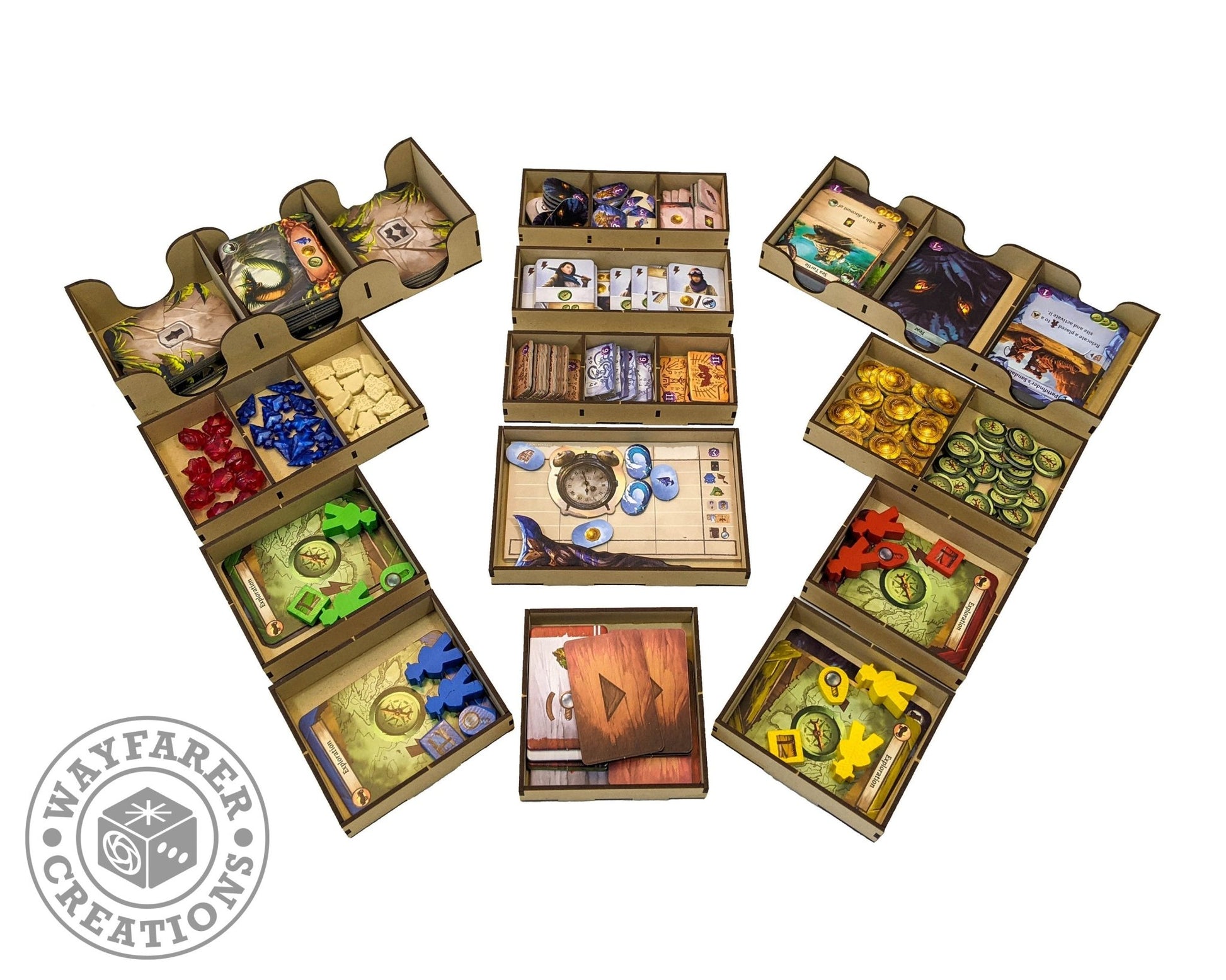 knacks spiel Lost Ruins of Arnak Board Game Organizer Insert – Nick Nack's Full