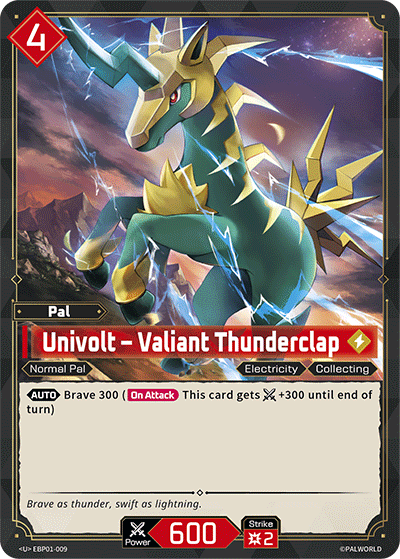 Univolt – Valiant Thunderclap [EBP01-009] (Dawn of Palpagos - U)