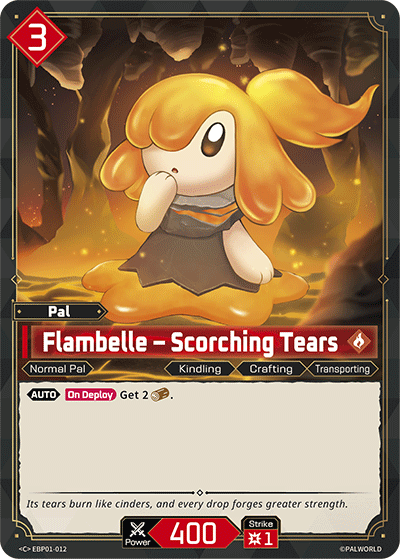 Flambelle – Scorching Tears [EBP01-012] (Dawn of Palpagos - C) - Nick Nack's Full Frontal Attack
