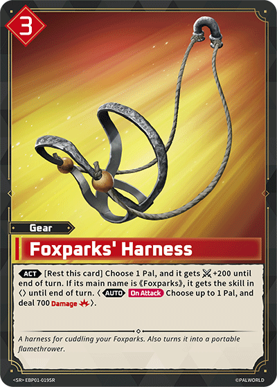 Foxparks' Harness [EBP01-019SR] (Dawn of Palpagos - SR)