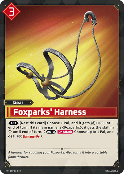 Foxparks' Harness [EBP01-019] (Dawn of Palpagos - R)